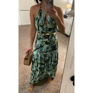 Parker tropical print maxi dress S